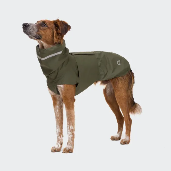 Cloud7 Dog Raincoat Hamburg Moos Green Dog 1