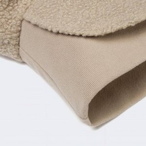 cloud7 dog sweater gotland beige detail 2 on grey 1