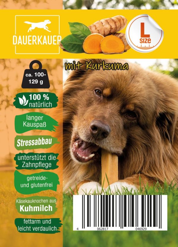 pp Kurkuma Dauerkauer 100 129 g Gr L Kaesekauknochen Hunde Milch Kausnack 18448 (1)