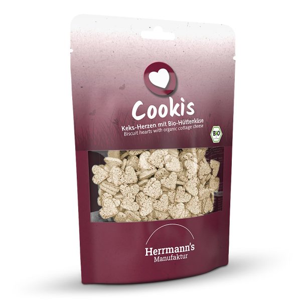 Herrmann's Manufaktur Cookis Bio Hüttenkäseherzen 6x100g