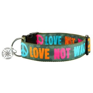 saltydog halsband love not war carmouflage olive