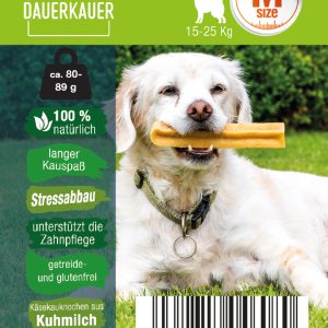 pp Dauerkauer Gr M 80 89 g Kaesekauknochen Hunde Milch Kausnack 17447