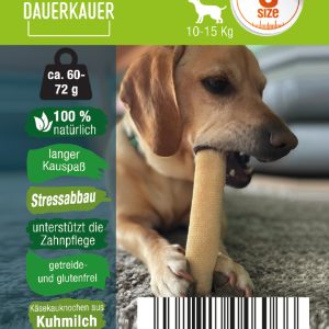 pp Dauerkauer Gr S 60 72 g Kaesekauknochen Hunde Milch Kausnack 17445