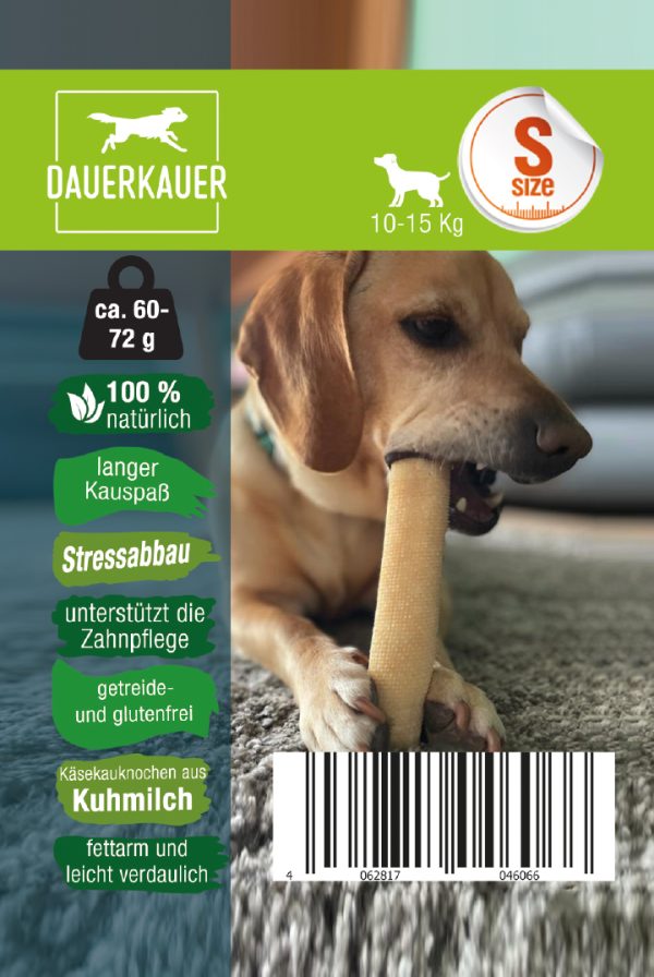 pp Dauerkauer Gr S 60 72 g Kaesekauknochen Hunde Milch Kausnack 17445