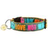 saltydog halsband love not war orange