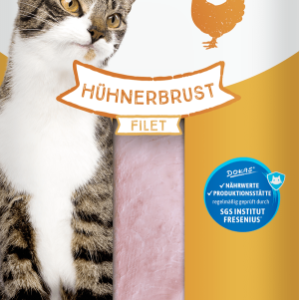 Katze Hühnerbrustfilets